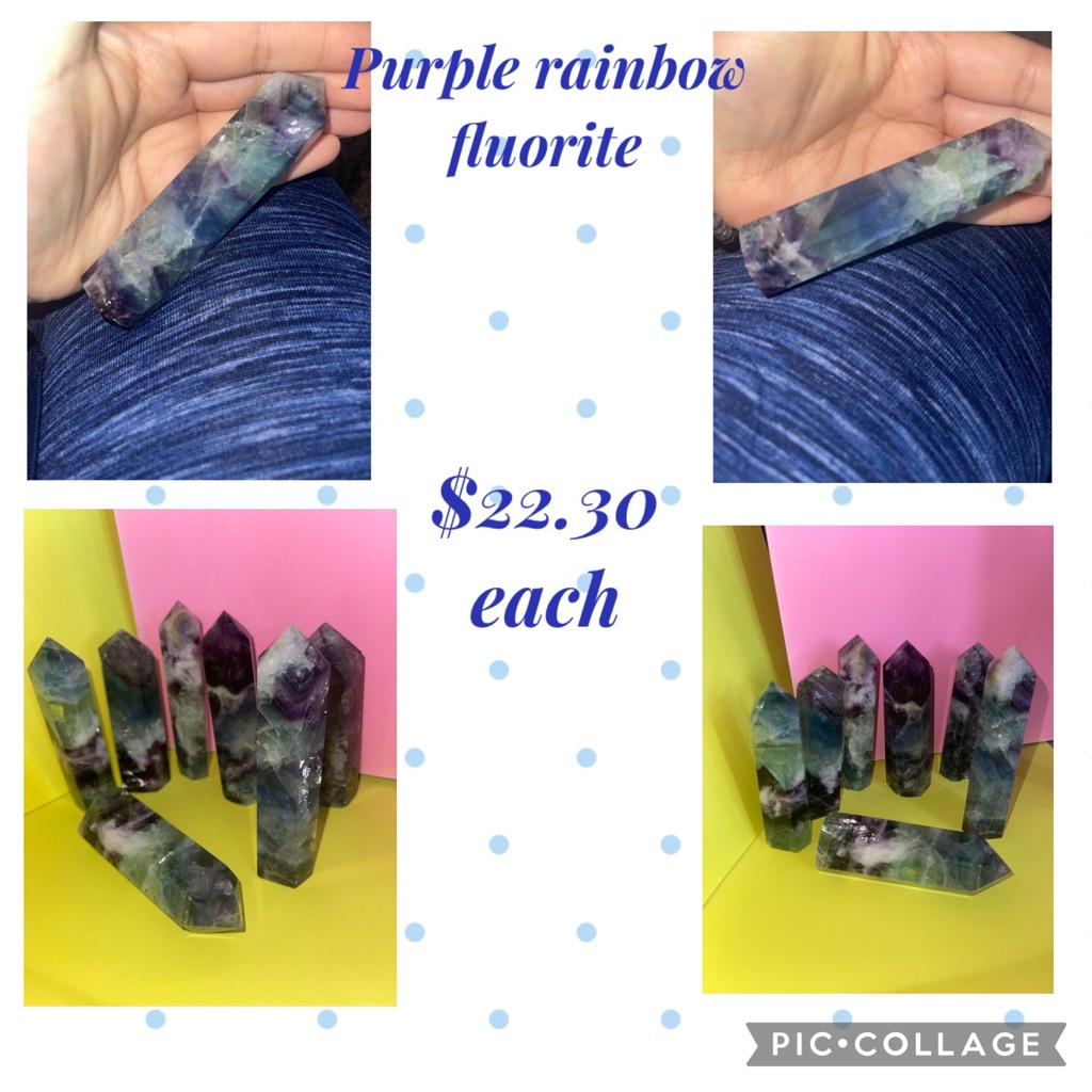 They Are Purple Flourite Towers They Are Good With Home Energy